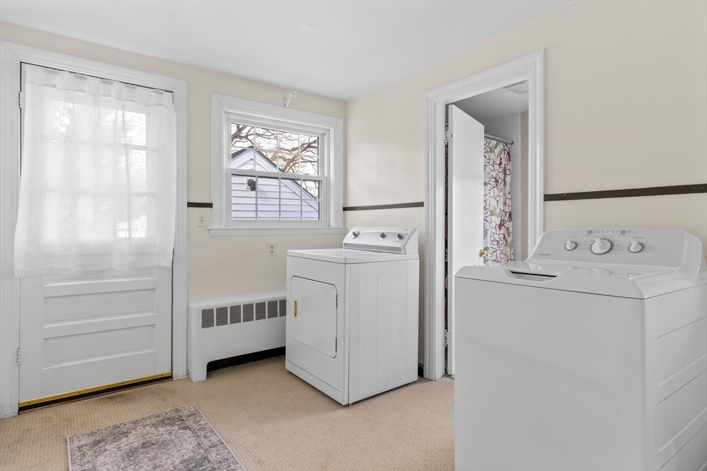 327 Bridle Path Worcester, MA 01604 - Photo 17 of 40 a utility room with closet dryer and washer