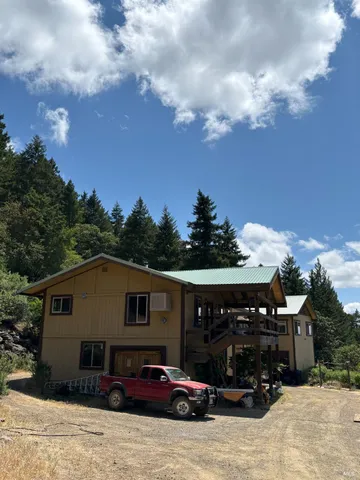 a car parked in front of the house
