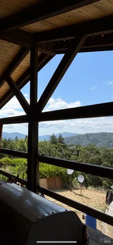 a view of a ocean from a window