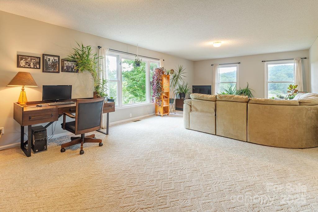 908 Newfound Road Leicester, NC 28748 - Photo 23 of 46 a view of a livingroom with workspace and a window