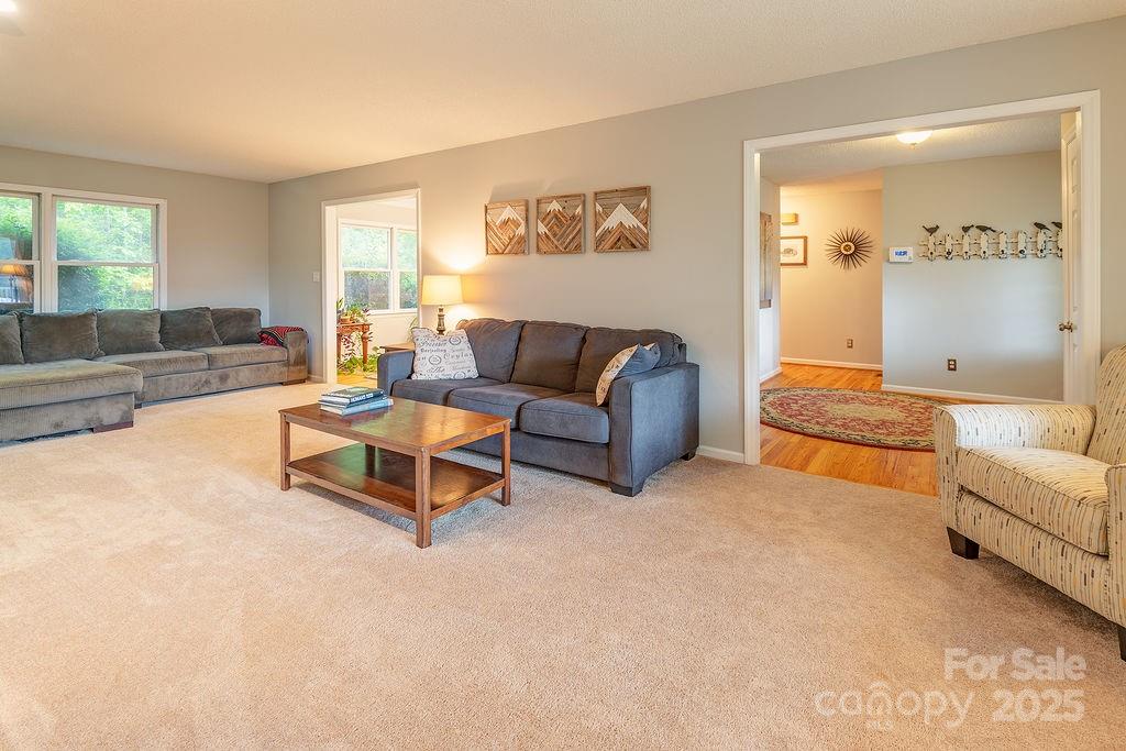 908 Newfound Road Leicester, NC 28748 - Photo 10 of 46 a living room with furniture and a large window