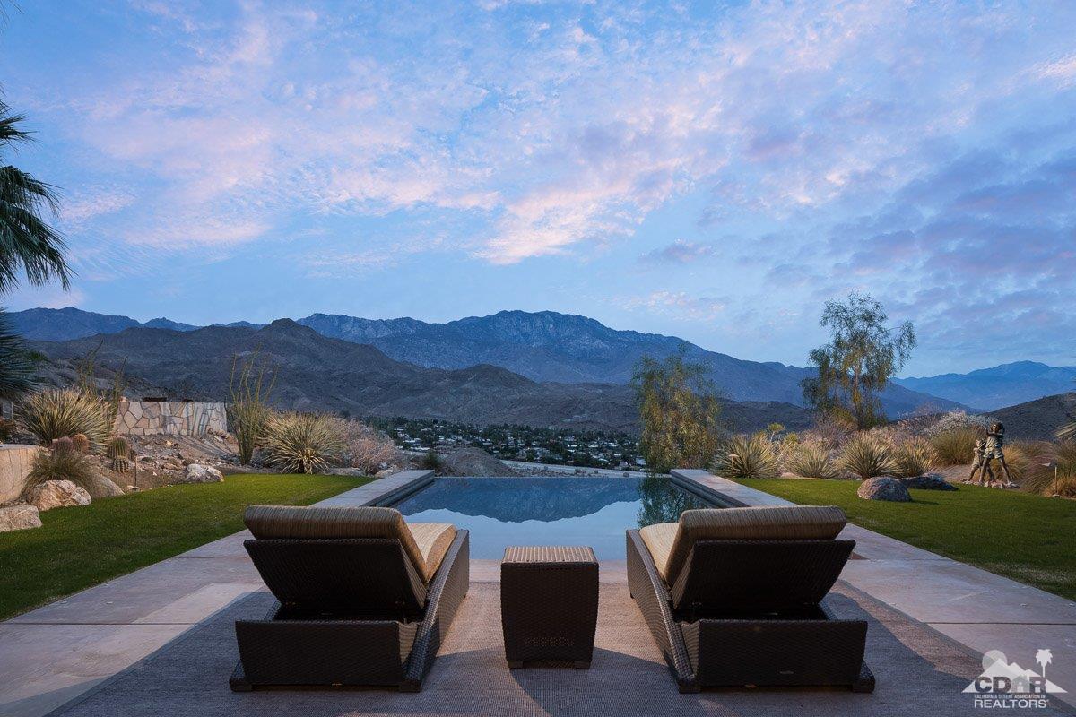 1 Santa Rosa Mountain Lane Rancho Mirage, CA 92270 - Photo 18 of 23 a view of a couches in a patio with a yard