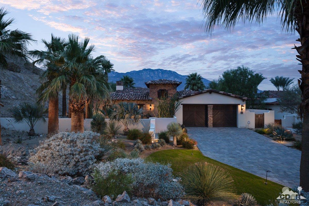 1 Santa Rosa Mountain Lane Rancho Mirage, CA 92270 - Photo 2 of 23 a front view of a house with garden