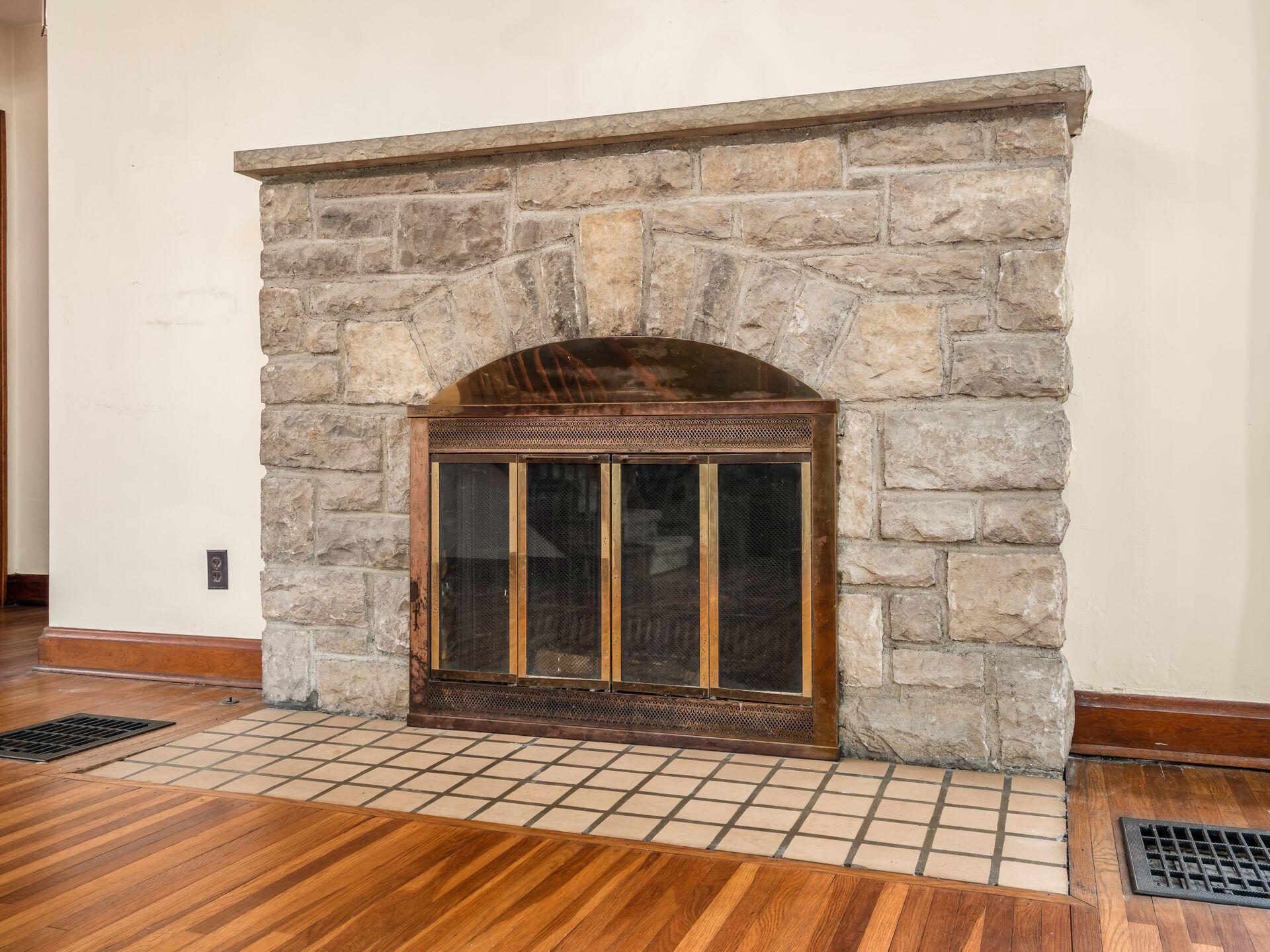 1974 Chatfield Road Columbus, OH 43221 - Photo 13 of 48 Stone Fireplace
