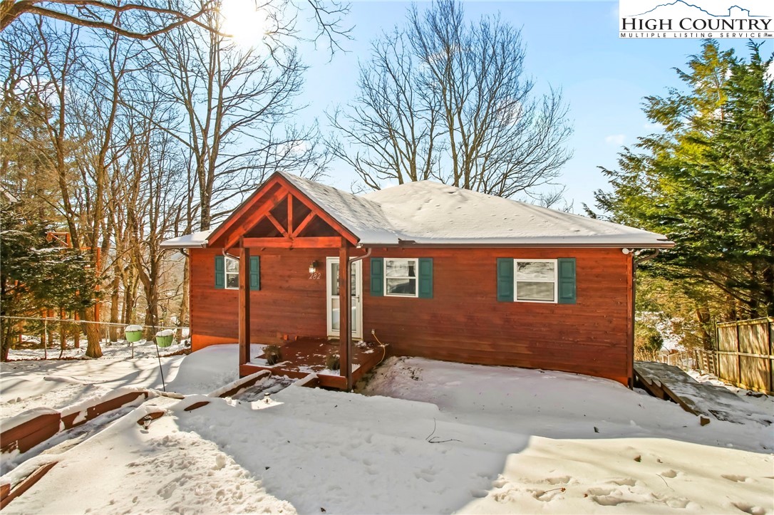 a front view of a house