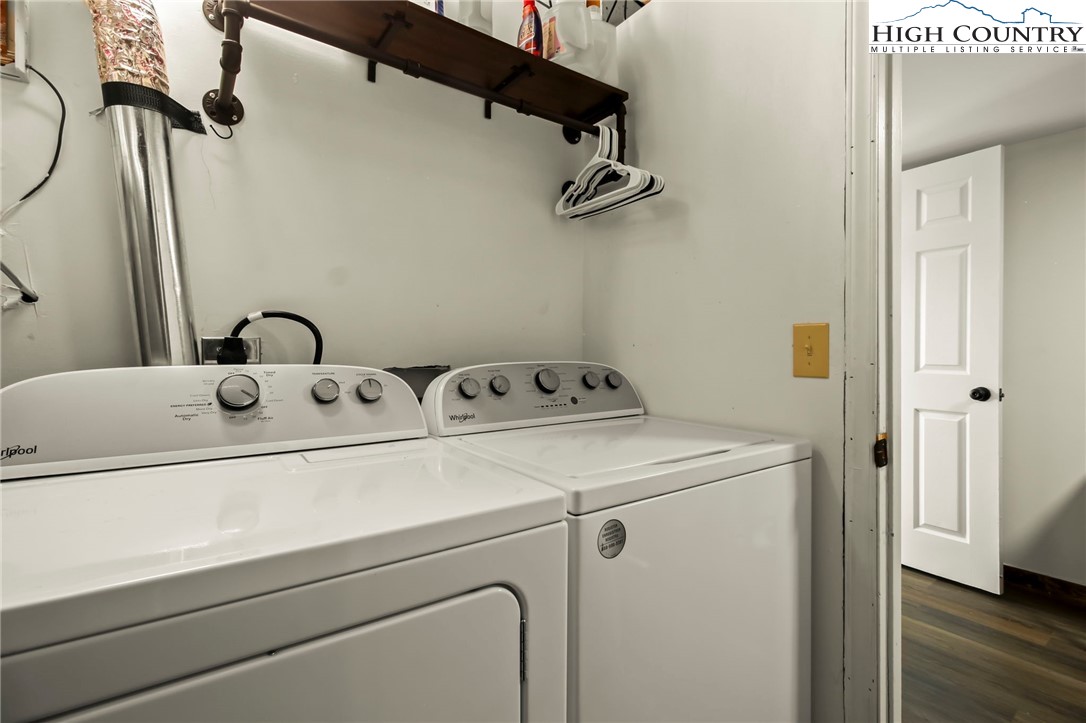 282 Charles Street Boone, NC 28607 - Photo 41 of 47 a utility room with dryer and washer