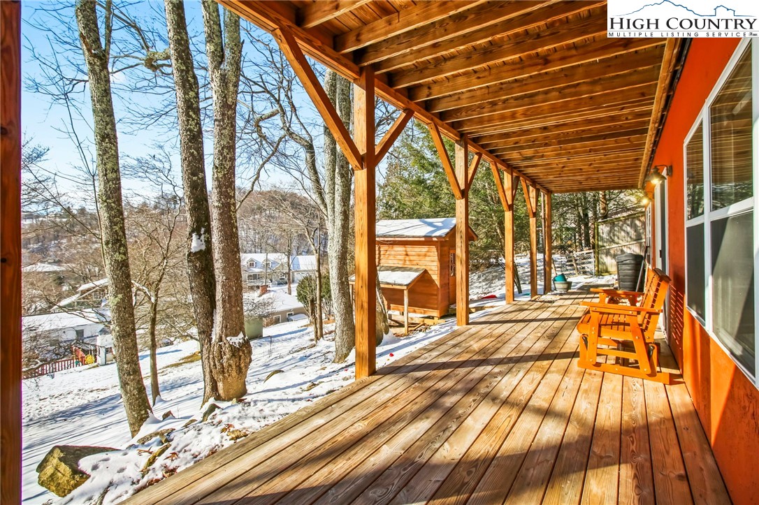 282 Charles Street Boone, NC 28607 - Photo 44 of 47 a porch with view of the back yard