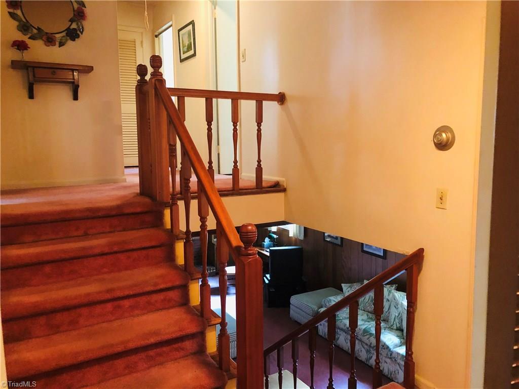 2408 Timberlake Avenue High Point, NC 27265 - Photo 7 of 14 Stairway to bedrooms & lower to Den and Office.