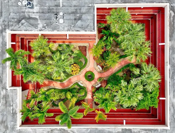 a view of a yard with an outdoor space