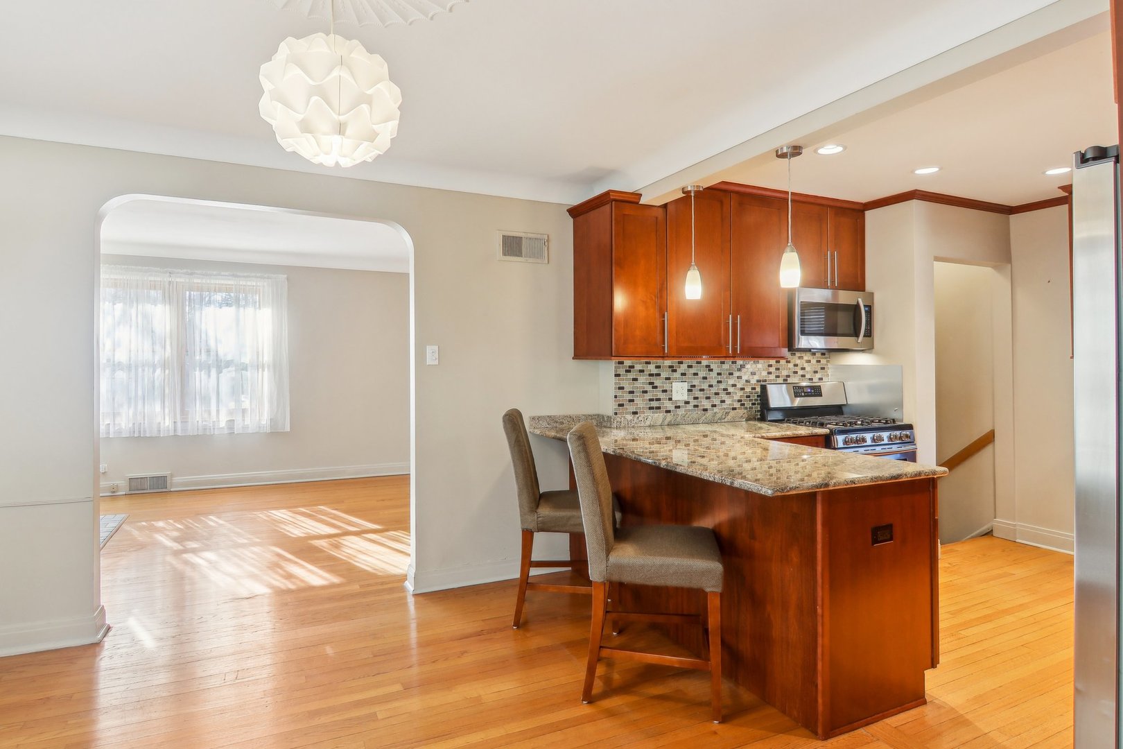 38 Northgate Road Riverside, IL 60546 - Photo 8 of 52 a kitchen with a sink cabinets and window