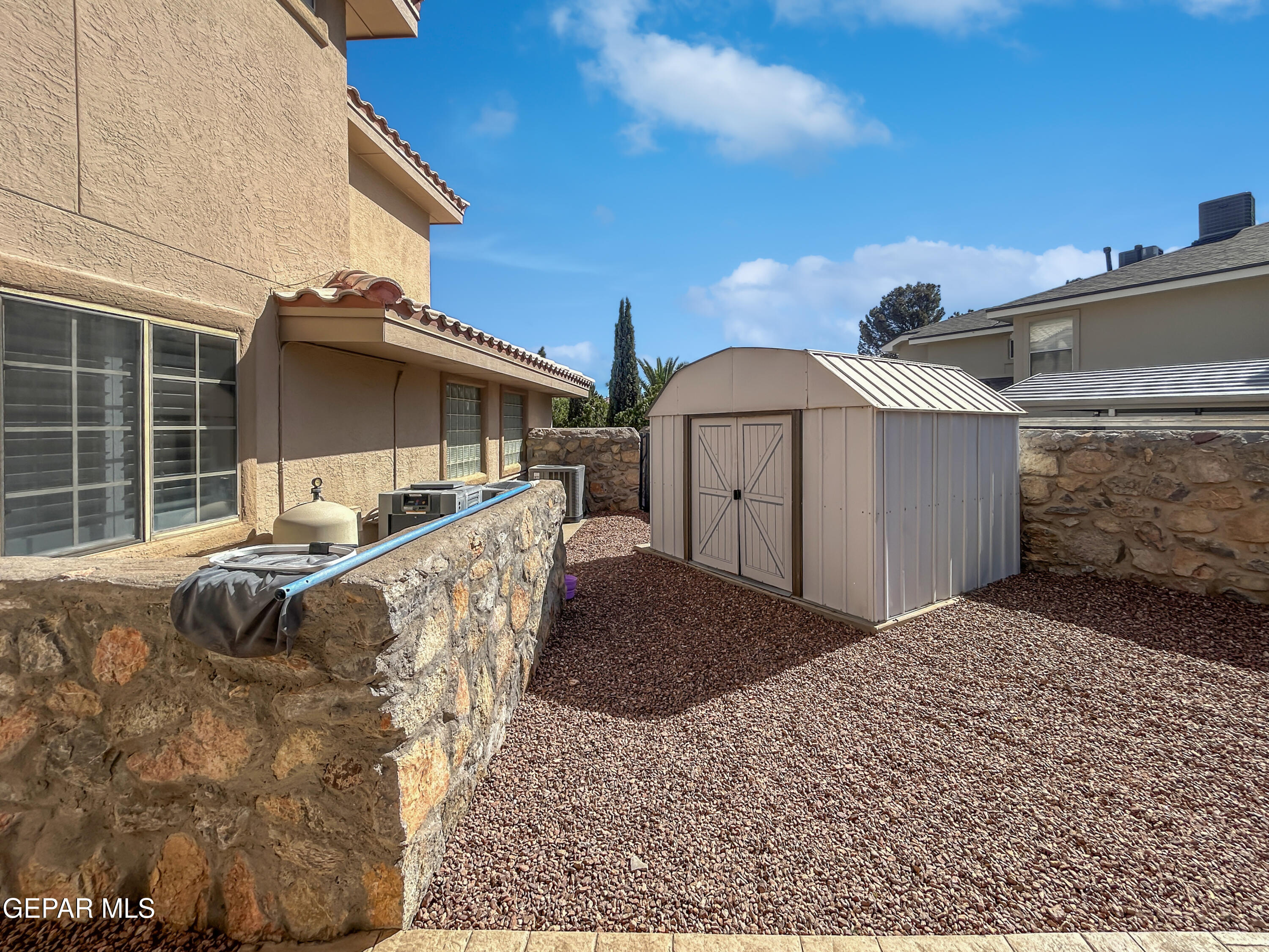 1109 Noble Ridge Way El Paso, TX 79912 - Photo 67 of 73 Shed near pool equipment
