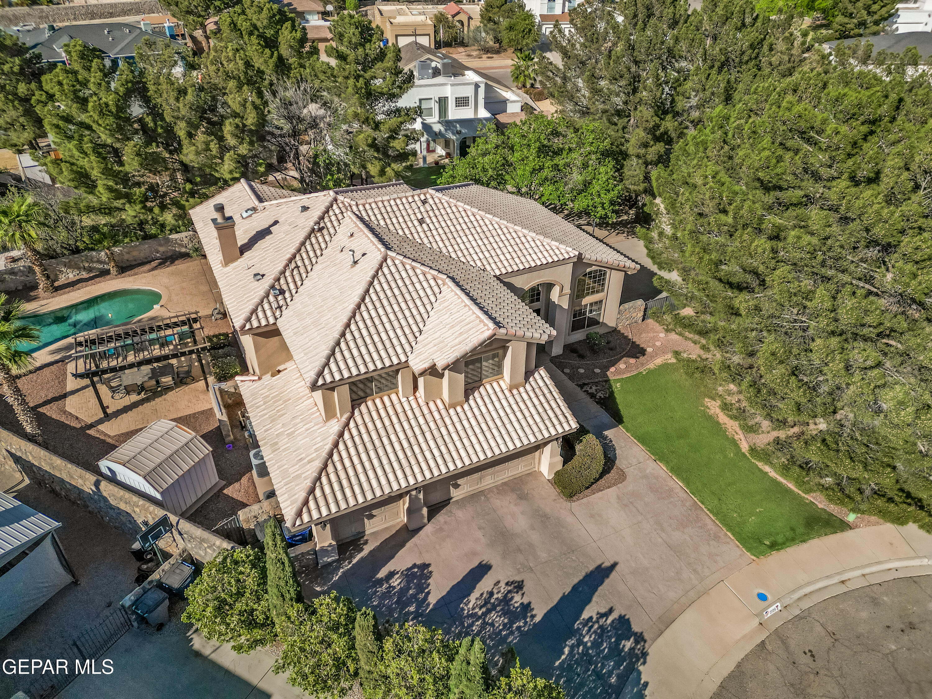 1109 Noble Ridge Way El Paso, TX 79912 - Photo 70 of 73 drone-front left