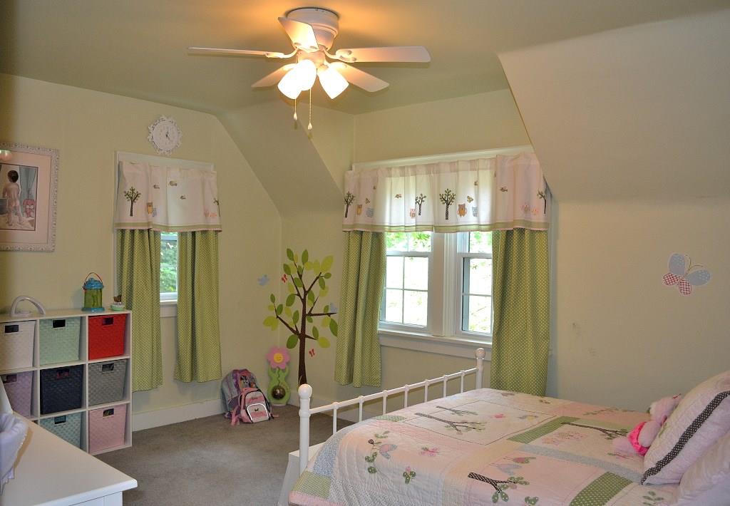 5600 Meridian Road Gibsonia, PA 15044 - Photo 18 of 25 Bedroom Three. One can really get the Cape Cod effect in this room. Love the corner windows and the slightly sloped ceiling? So appealing to the eye!