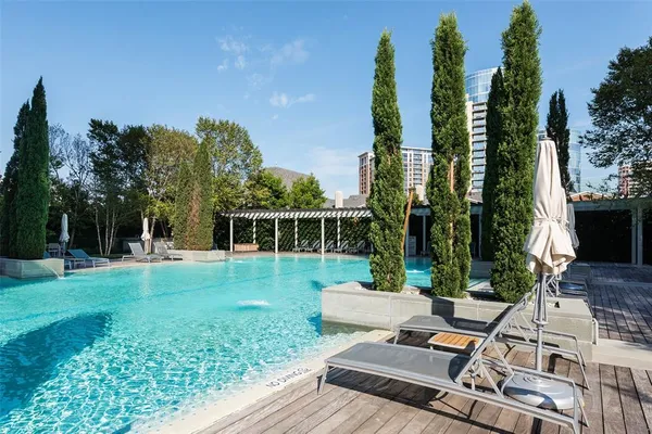 a front view of a building