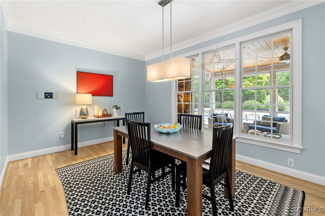14149 Riverdowns S Drive Midlothian, VA 23113 - Photo 12 of 48 Dining room featuring crown molding, plenty of nat