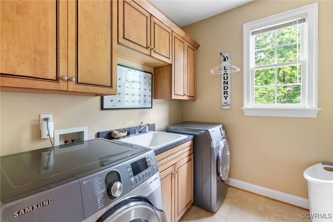 14149 Riverdowns S Drive Midlothian, VA 23113 - Photo 22 of 48 Clothes washing area featuring cabinet space, wash