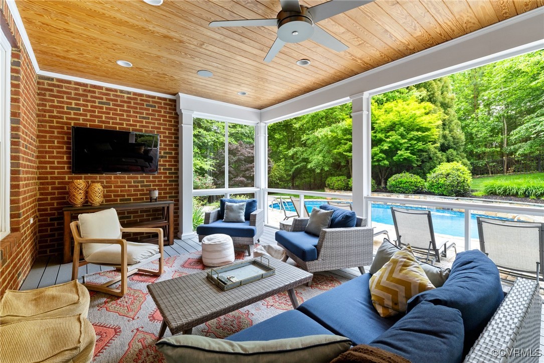14149 Riverdowns S Drive Midlothian, VA 23113 - Photo 39 of 48 View of patio / terrace featuring an outdoor livin