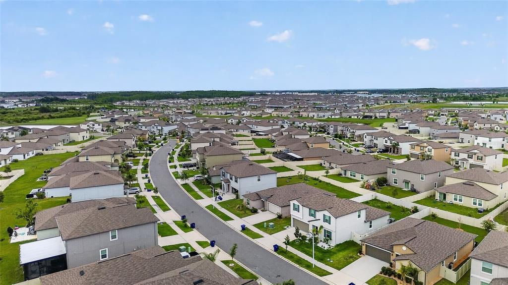 31724 Sun Kettle Loop Wesley Chapel, FL 33545 - Photo 48 of 49 an aerial view of residential houses with outdoor space