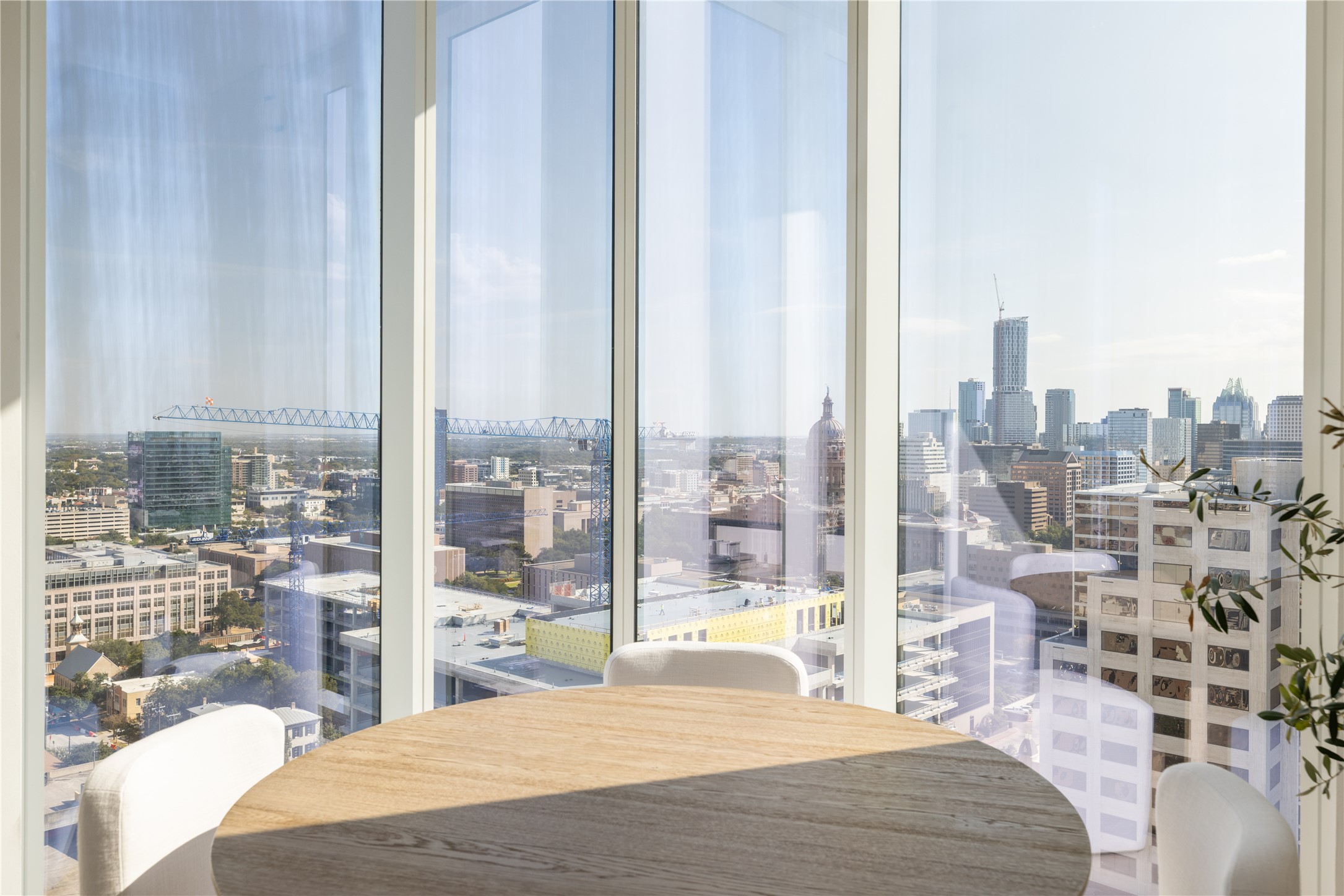 313 West 17th Street, Unit 2007 Austin, TX 78701 - Photo 13 of 38 Dining room featuring a view of city