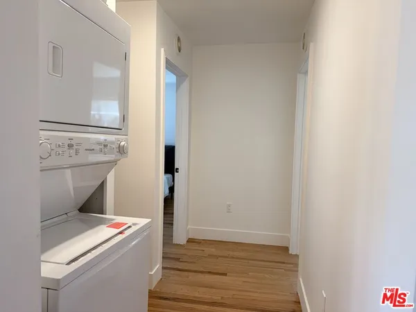 a room with a washer and dryer