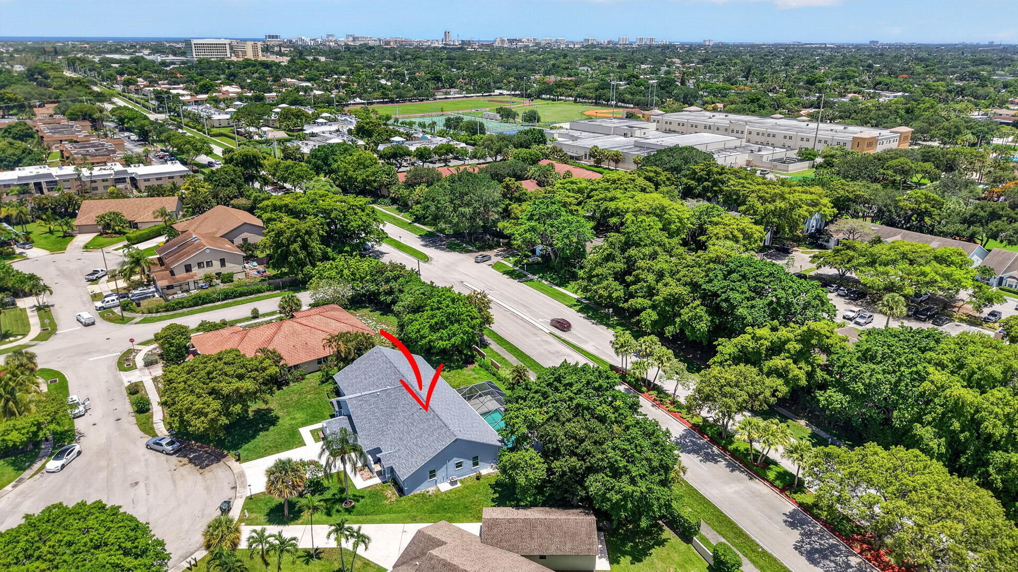 1378 Northwest 13th Court Boca Raton, FL 33486 - Photo 49 of 57 AERIAL VIEW
