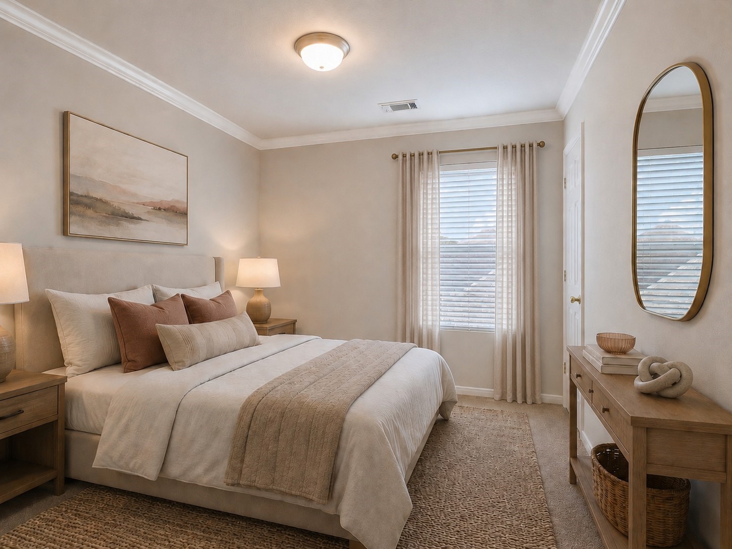 19422 Harvest Stream Way Houston, TX 77084 - Photo 27 of 41 This AI-staged bedroom beautifully showcases a serene and inviting space, perfect for envisioning your future home.