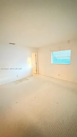 a view of a garage with storage