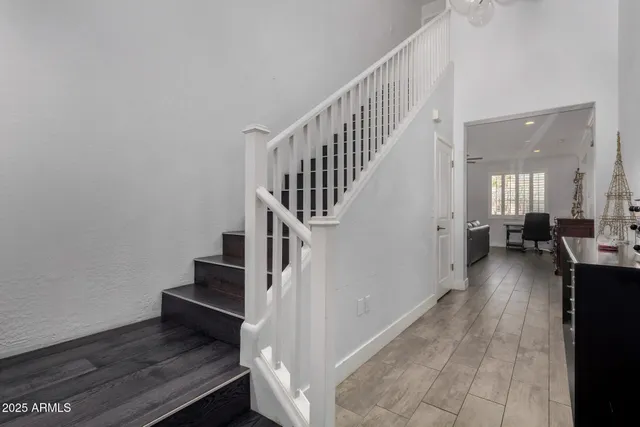 a view of room with a table and chair