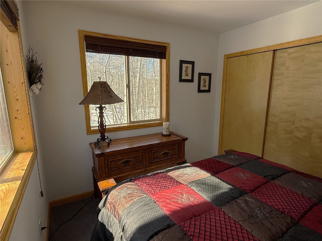 1387 High Creek Road Fairplay, CO 80440 - Photo 15 of 47 a bedroom with a bed and a window