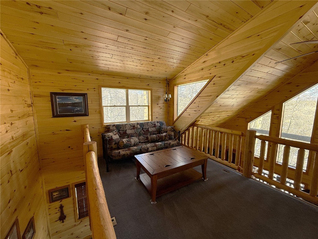 1387 High Creek Road Fairplay, CO 80440 - Photo 20 of 47 a living room with furniture and a floor to ceiling window