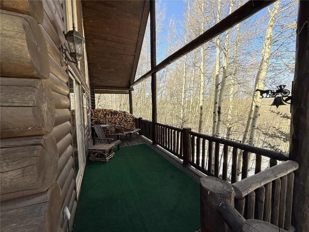 1387 High Creek Road Fairplay, CO 80440 - Photo 40 of 47 a view of balcony with furniture