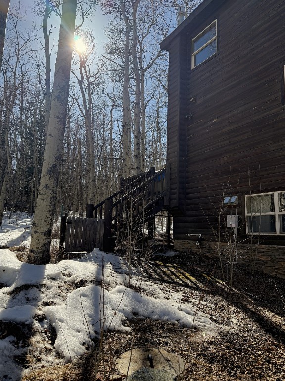 1387 High Creek Road Fairplay, CO 80440 - Photo 43 of 47 a street view with wooden fence
