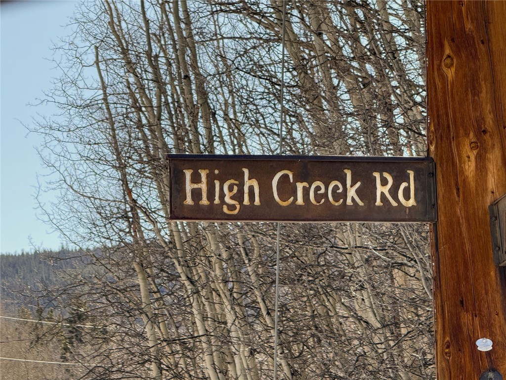 1387 High Creek Road Fairplay, CO 80440 - Photo 47 of 47 a close up of a street sign