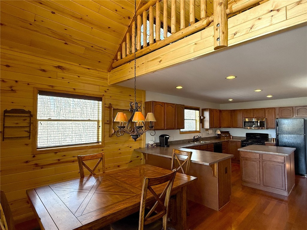 1387 High Creek Road Fairplay, CO 80440 - Photo 5 of 47 a view of a dining room with furniture window and wooden floor