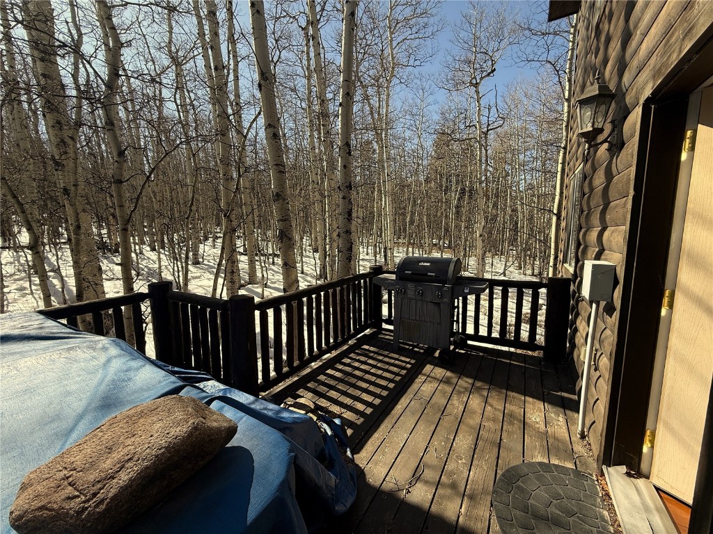 1387 High Creek Road Fairplay, CO 80440 - Photo 6 of 47 a view of balcony with wooden floor