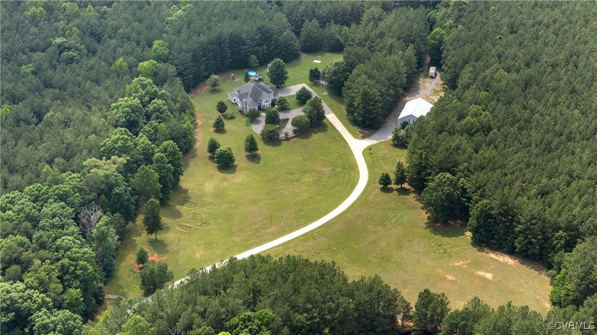 11936 Winterpock Road Chesterfield, VA 23838 - Photo 48 of 49 an aerial view of residential house with outdoor space and trees all around