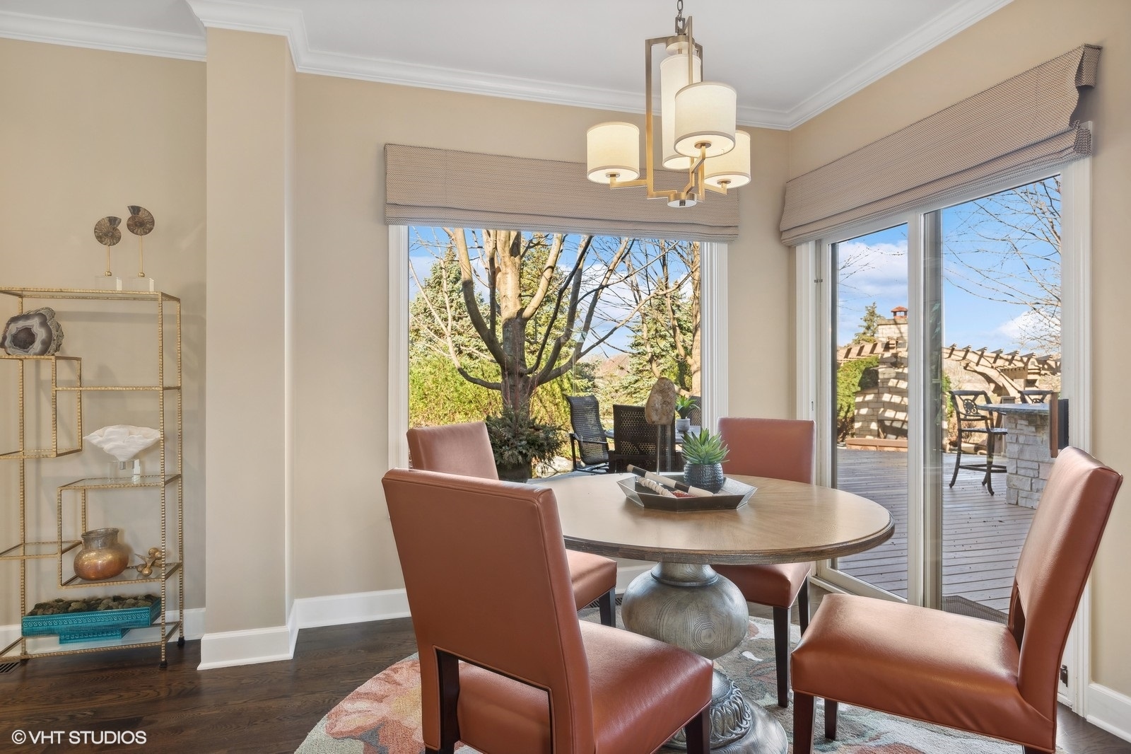 321 Ridge Lane Lake In The Hills, IL 60156 - Photo 13 of 46 a view of a dining room with furniture window and wooden floor