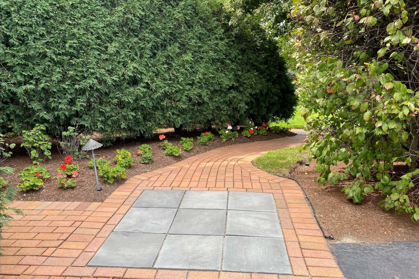 321 Ridge Lane Lake In The Hills, IL 60156 - Photo 34 of 46 a view of backyard with plants and outdoor seating