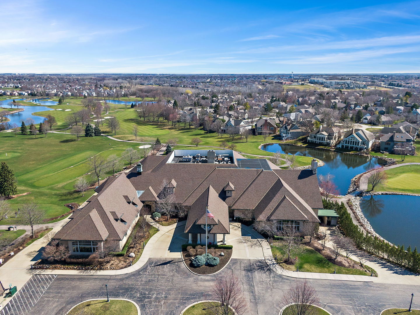 321 Ridge Lane Lake In The Hills, IL 60156 - Photo 43 of 46 an aerial view of a house with a garden