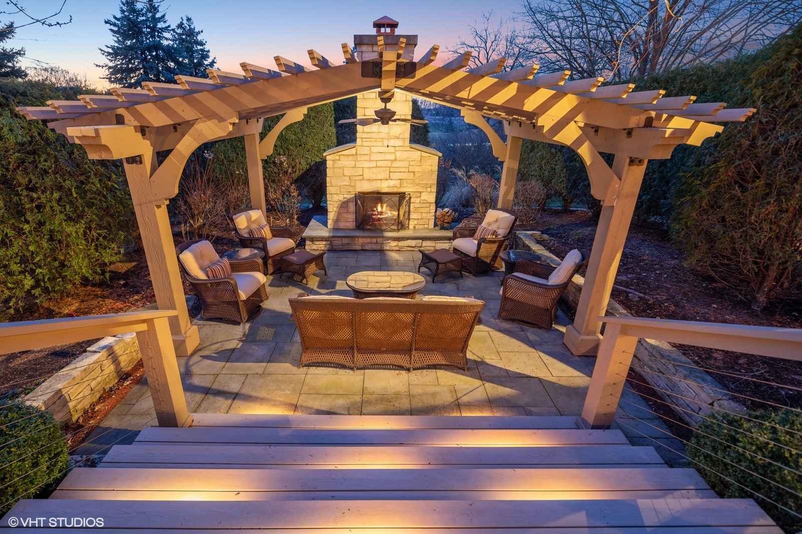 321 Ridge Lane Lake In The Hills, IL 60156 - Photo 6 of 46 a view of a chairs and tables in the patio