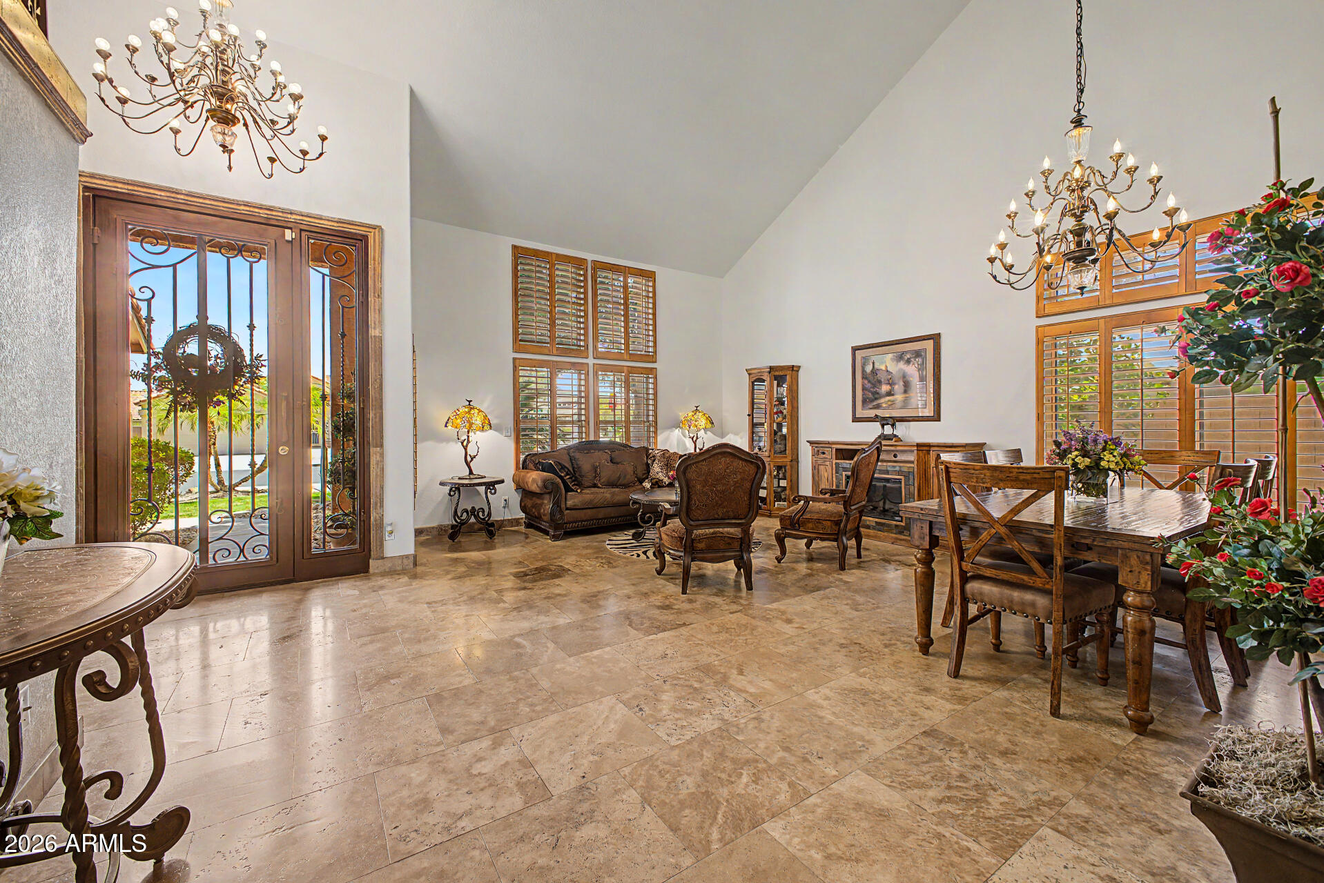 3948 North Ranier Mesa, AZ 85215 - Photo 10 of 69 a view of a dining room with furniture window and wooden floor
