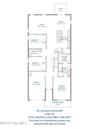 $295,000 | 751 Conductor Court, Vass, NC 28394