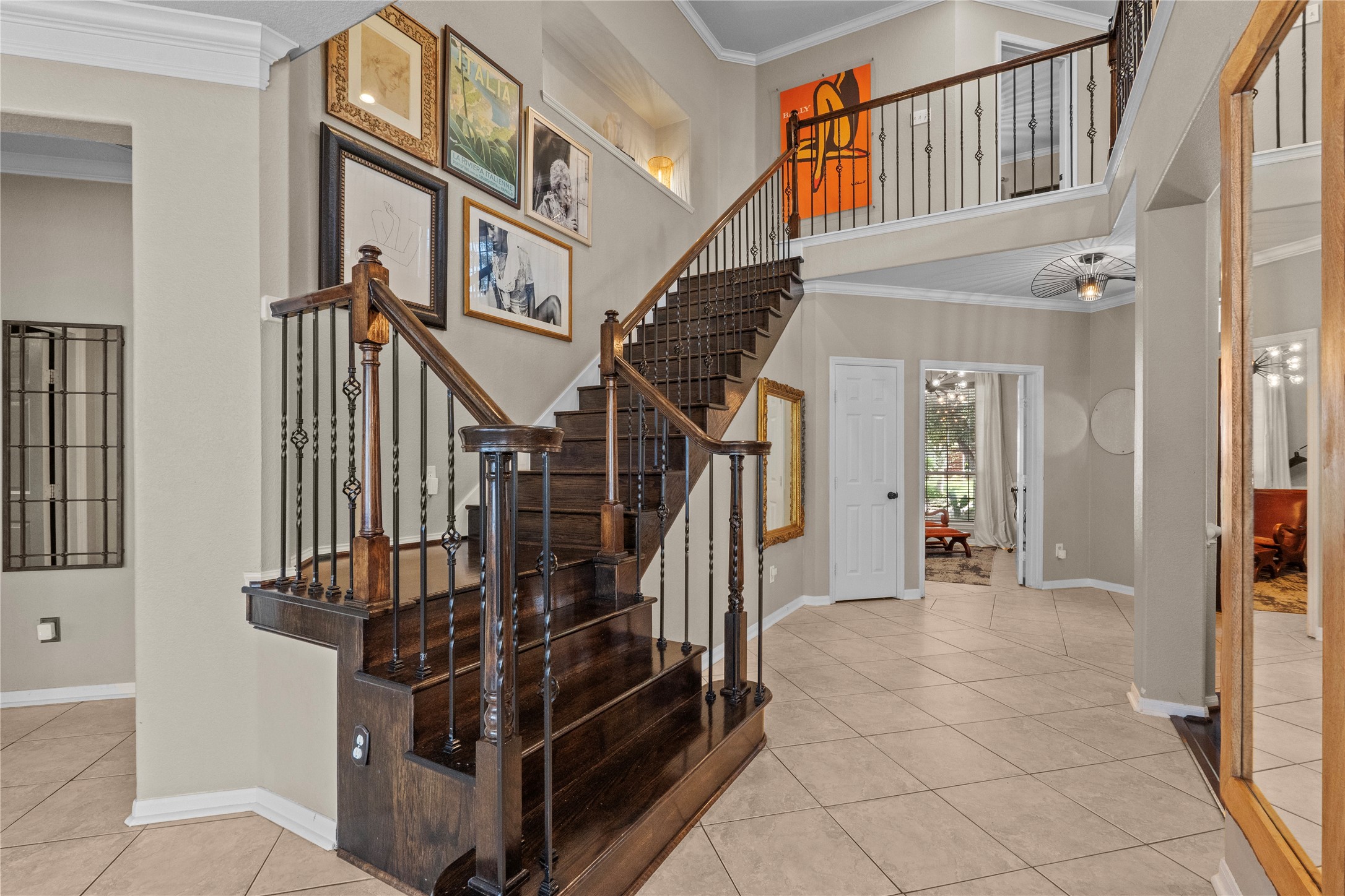 11514 Senna Ledge Court Houston, TX 77089 - Photo 20 of 48 a view of staircase with white walls and a window