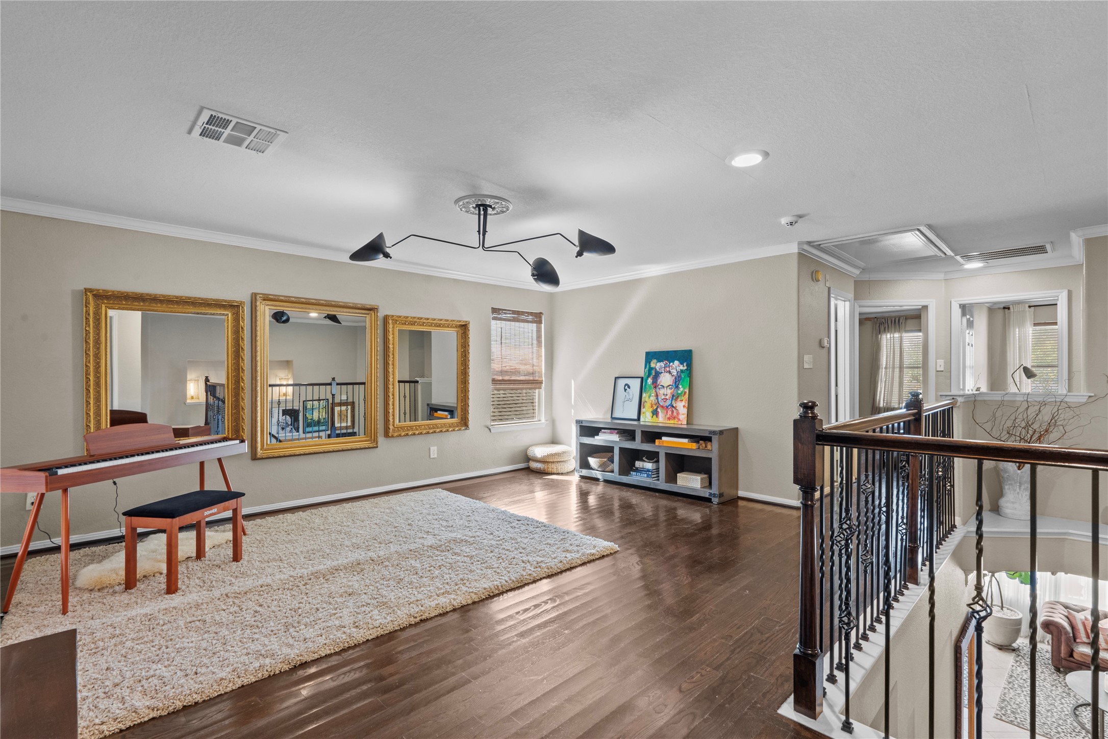 11514 Senna Ledge Court Houston, TX 77089 - Photo 21 of 48 a living room with furniture and a wooden floor