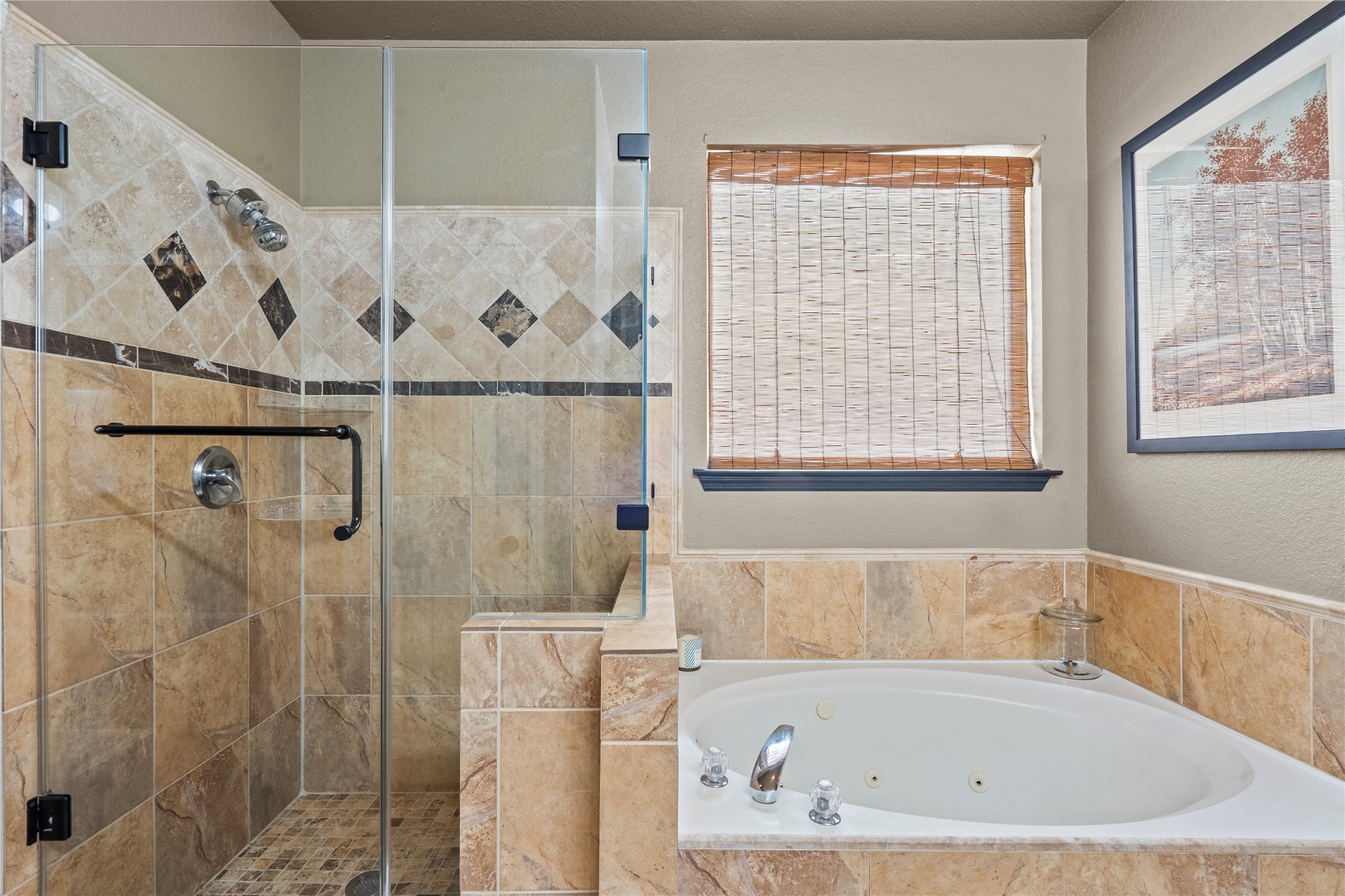 11514 Senna Ledge Court Houston, TX 77089 - Photo 33 of 48 a bathroom with a bathtub and shower