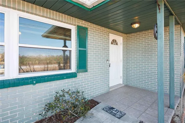 a view of a door of the house