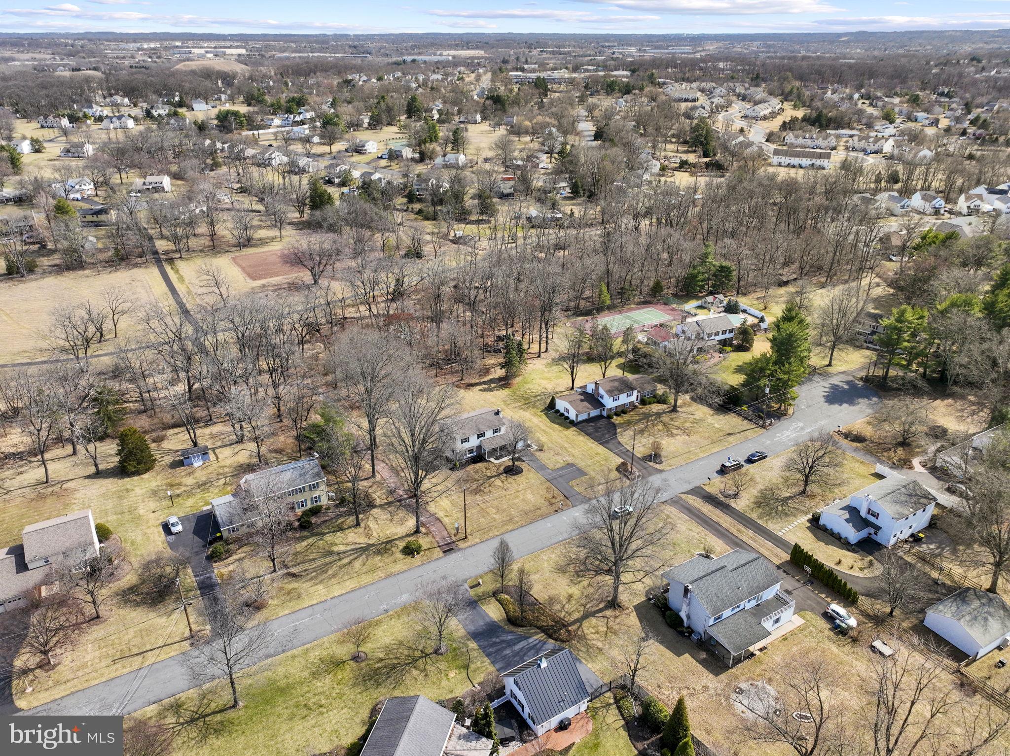 222 Brookside Circle Harleysville, PA 19438 - Photo 32 of 34 an aerial view of a city with lots of residential buildings
