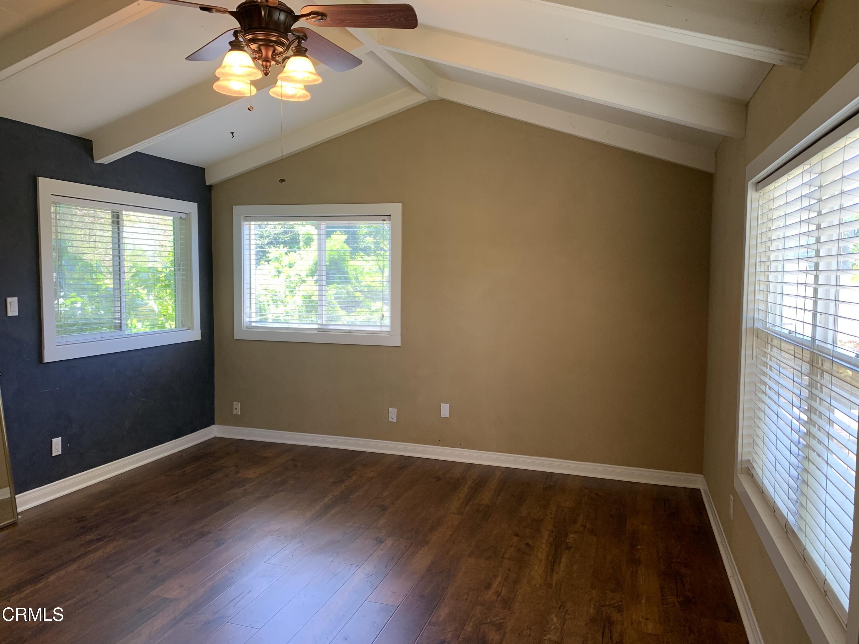 6009 La Cumbre Road Somis, CA 93066 - Photo 23 of 29 a view of an empty room with a window and wooden floor