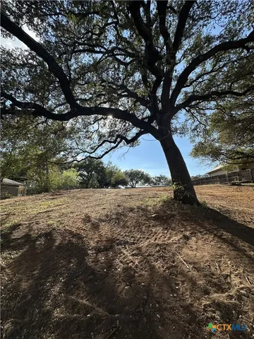 a view of a lake with green space