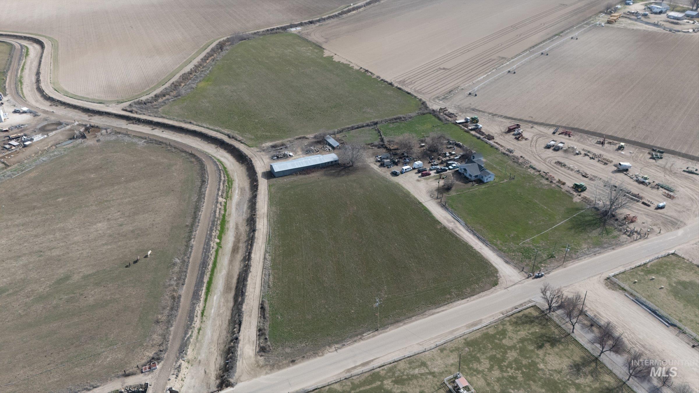 20286 Travis Road Wilder, ID 83676 - Photo 14 of 27 Aerial view of property's location with rural landscape